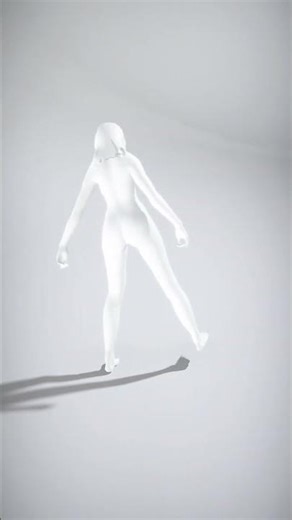 Stylized Female Character with Long Hair