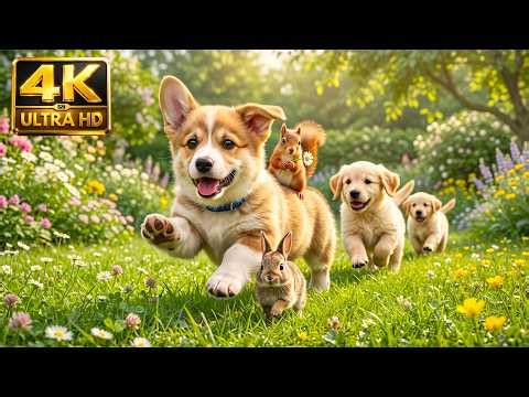 Tiny Baby Animals in 4K 🐾 | The Cutest Fluffy Wildlife Moments to Relax & Unwind 🌿💛