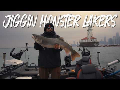 Jigging Lake Michigan Lake Trout At Chicago's Iconic Lighthouse