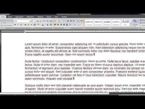 How to Remove a Paragraph Marker on Microsoft Word : Microsoft Word Basics