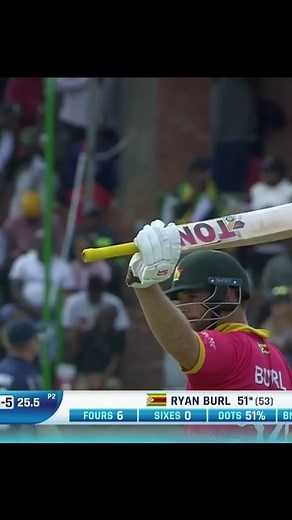 Ryan Burl was Zimbabwe's lone warrior with the bat but his fighting 83 went in vain against Scotland. Watch his highlights 🎥 | ICC - International Cricket Council