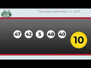 Lucky for Life Drawing For 09/11/2025