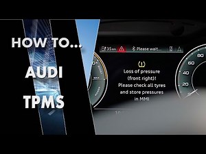Audi Tire Pressure Management System (TPMS) what to do & how to reset, Help losing tire pressure!