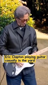 Legend Plays a Guitar Session in his Yard #ericclapton #shorts #70s #crankband
