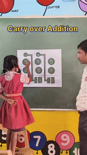 Teacher Innovation Ideas on Instagram: "Best TLM for carrying addition ✨ Carry over Addition #addition #maths #reels #trending #trendingreels #viral #viralvideos #viralreels #govt_schools"