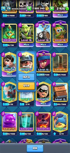 max miner level 16 clash royale