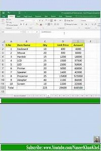 Excel Shortcut key to Expand Formula Bar #excel #shortcuts #naseerkhankhel