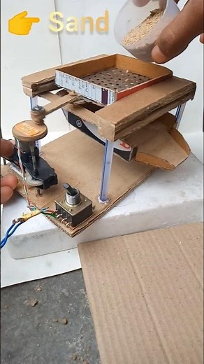 Automatic Sand & Stone Separator Machine | DIY Engineering ⚙️ #viral #shorts #DIY#mrprojectfounder