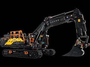 Motorizing Lego Technic 42215 Volvo EC500 Excavator Gearbox with Power Functions Full RC Mod (4K)