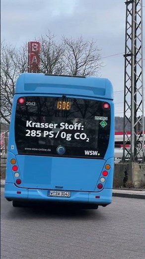 Wagen 3043 der WSW Mobil GmbH - Van Hool New A330 Fuel Cell |Wasserstoff Bus