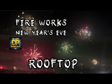 London New Year’s Eve Fireworks 2025 🎇 | Rooftop View | 4K