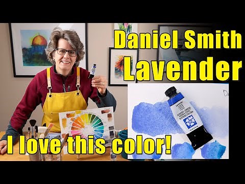 Before Choosing a Watercolor Lavender Watch This Review - My Lavender Mixed with 19 Colors
