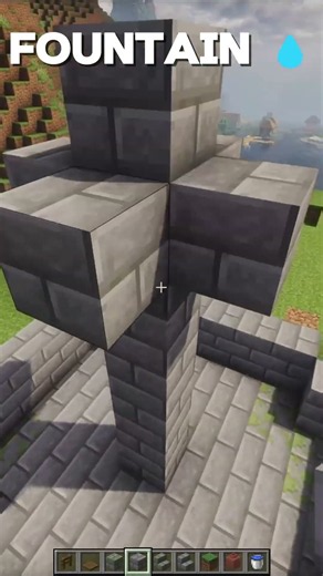 Build a beautiful fountain in Minecraft! 💦✨