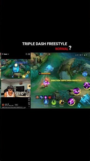 @insection triple dash freestyle 🙌 normal? #rikk #mlbb #chou