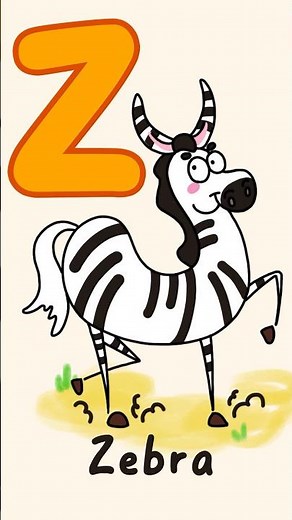 Z for Zebra Alphabet Song #abcd #nurseryrhymes #baby #alphabet #learnenglish #kidslearning