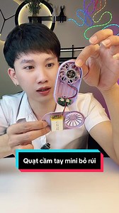 Review quạt mini bỏ túi, trọng lượng khá nhẹ có thực sự đáng mua. #chuot_bach_review1 #review #quattichdien #quatcamtaymini