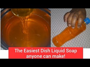 How to make the Easiest Liquid Dish Wash - Beginners Recipe with 4 Ingridients Only.! #soapmaking