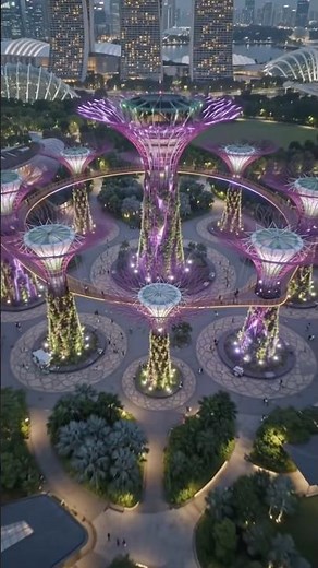 "Singapore’s Futuristic Garden Wonderland | Gardens by the Bay 4K Cinematic Journey 🌿✨"