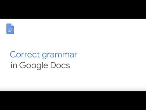 Correct grammar in Google Docs