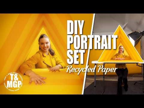 I Built a Yellow Triangle Tunnel for Portrait Photography | Gavin Hoey