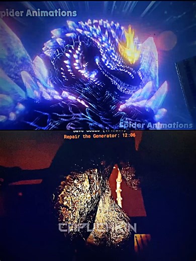 Space Godzilla vs bloodbath Godzilla