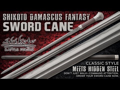 BudK: Shikoto Damascus Fantasy Sword Cane