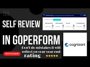 Self review in Goperform | How to do self review in Cognizant | Cognizant | Goperform