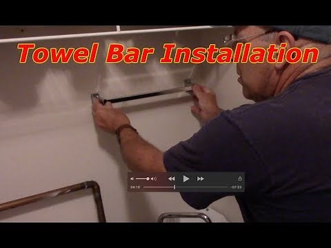 How To Install A Towel Rack On Drywall