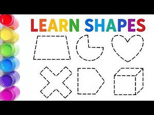How To Draw And Color Geometric Shapes Step By Step 🔺🟠⭐🟩🔷💜 Drawings For Kids