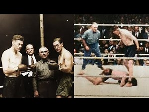 Gene Tunney vs Georges Carpentier (1924.07.24) - Fight Highlights Colorized