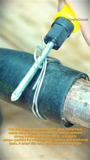 Strongest DIY Wire Clamp Hack! 💪 #diy #lifehacks #tips #workshop #metalworking
