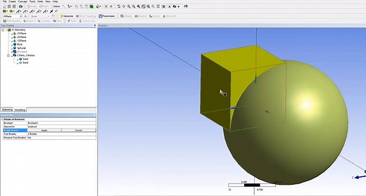 ✅ Ansys DesignModeler - Boolean - CFD.NINJA