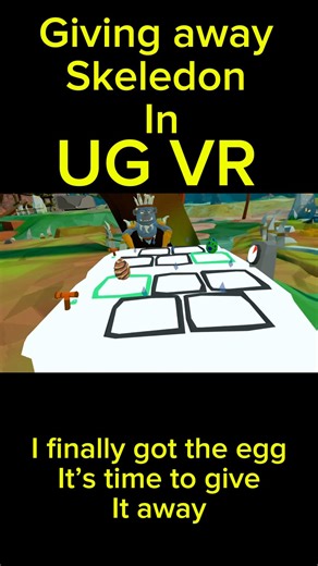 Giving away skeledon in ug vr #ugvr #vr #dinosaur