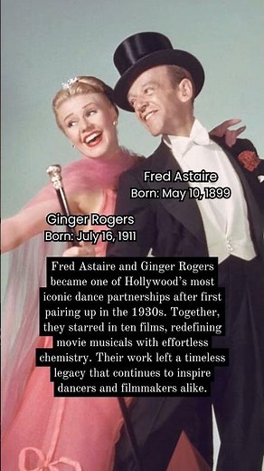 Fred Astaire and Ginger Rogers: The Dance Partners Who Defined Movie Magic