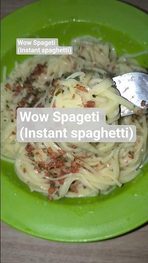 wow Spageti (instant spaghetti) carbonara #wowspageti #spaghetti #spaghetticarbonara #food