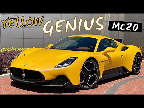 2023 Maserati MC20 Has Arrived In Giallo Genio Paint and Is The Most Genius Spec'd Supercar!