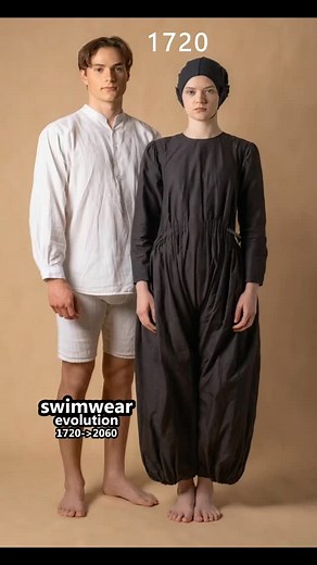 Swimwear evolution from 1720 to 2060 ❤️ follow me @evotimelab #evolution #timelapse #usa #swim #swimwear #swimming #swimusa #historyusa #history | Evolution Time
