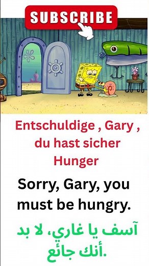 SpongeBob auf Deutsch! Laugh & Learn German 😂 | English +Arabic Subtitles #learngerman #deutschkurs