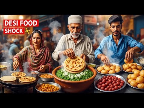 INSANE PAKISTANI BREAKFAST COMBO 😱 | HALWA PURI, CHANAY, SAAG & PARATHA