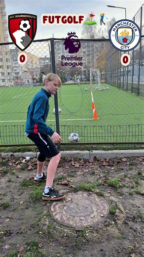 FutGolf Challenge ⚽🔥 Bournemouth 🔴⚫ vs Man City 🔵 Premier League clash at Vitality Stadium 🏟️👀 Who wins tonight? #mancity #bournemouth #premierleague #futgolf #football
