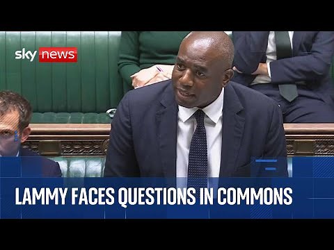 David Lammy faces questions on Gaza, Ukraine and Russia in the Commons