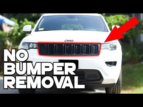 How To Change Jeep Grand Cherokee Black Grill Inserts Without Removing Front Bumper