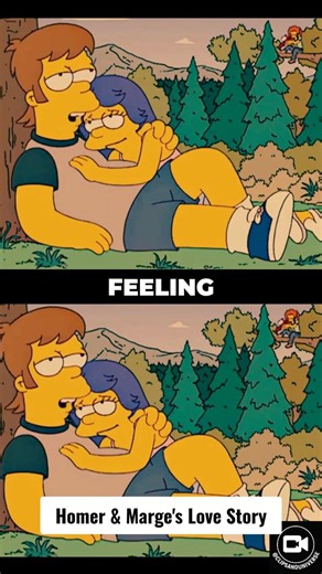 Homer & Marge’s First Kiss