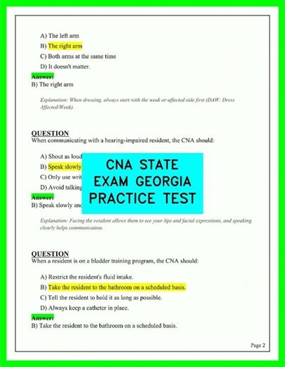 Georgia CNA Practice Test 2026 | Pass Your State Exam On The First Try