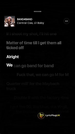 Band 4 Band lyrics — Central Cee & Lil Baby