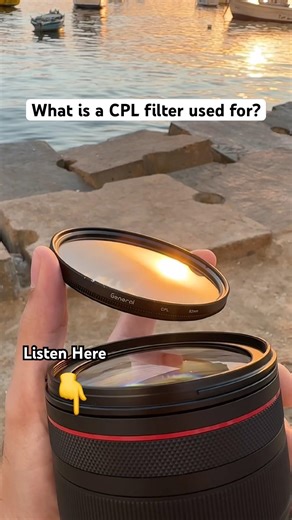 What is a CPL filter used for ? .. #photography #CPL #filter #Canon