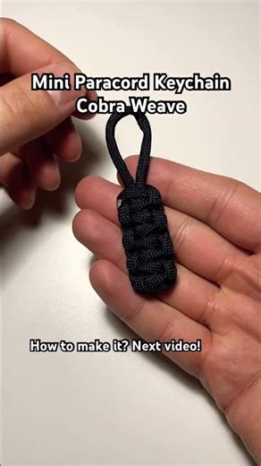 Mini Paracord Keychain Cobra Weave #paracord #knot #cobra #keychain #handmade