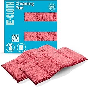 E-Cloth Cleaning Pad, Premium Microfiber Cleaning Cloth, Perfect Dish, Bathtub, Shower, and Barthroom Scrubber, Washable and Reusable, 100 Wash Guarantee, 2 Pack