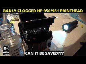 Attempting to unclog HP 950/951 printhead using Printhead Cleaning Solution