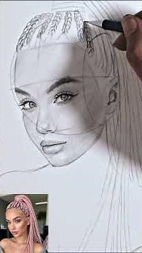 Drawing to scale with Loomis! #Loomismethod #realisticdrawing #drawfaces #loomismethod